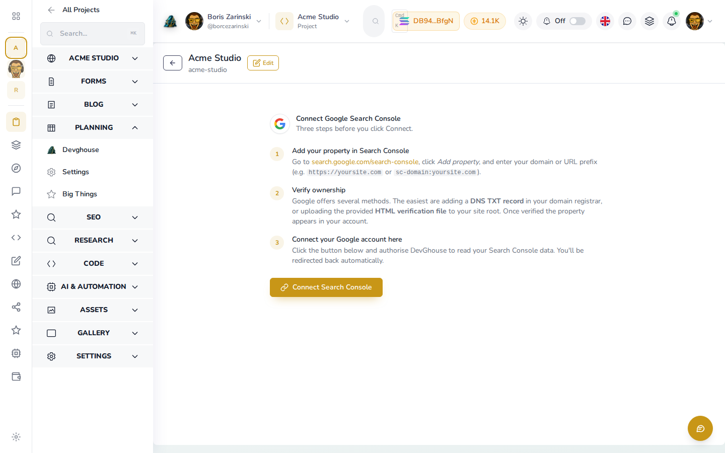A competitor comparison showing shared keywords and the gaps to close